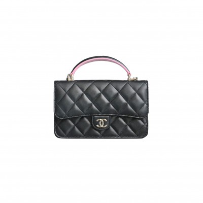 CHANEL MASTER CHAIN MOBILE PHONE BAG WOC DOUBLE COLOR (17.2*10*3.3cm) 
